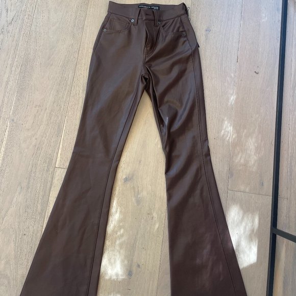 Veronica Beard flared leather pants - Picture 1 of 1